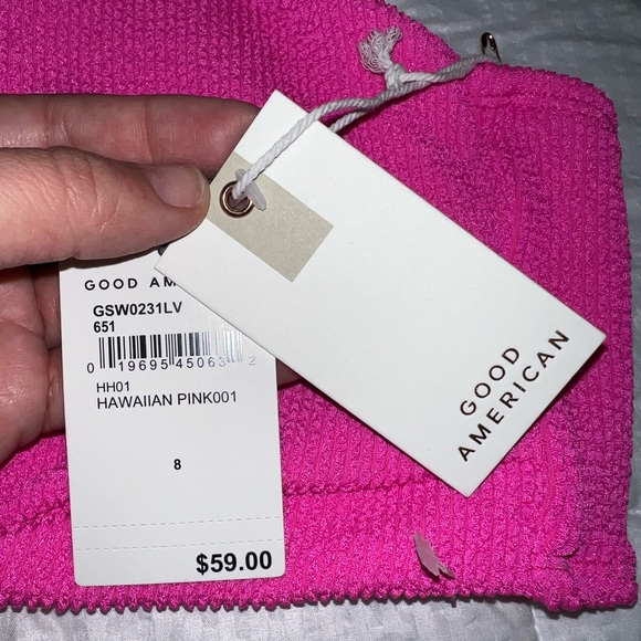 Good American Always Fits Bikini Set in Hawaiian Pink Size 4X - Picture 5 of 10